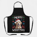 Search for golden retriever aprons Xmas