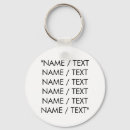Search for name text key rings Minimalist