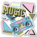 Search for retro boombox stickers Cassette