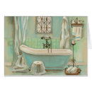 Search for vintage bathroom postcards Green