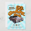 Search for classic car birthday invitations Vintage