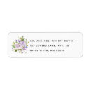 Search for purple rose return address labels Floral