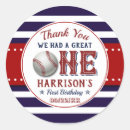 Search for 1st birthday baseball stickers All star birthday