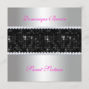 Search for silver sequins invitations Black