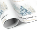 Search for snow trees wrapping paper Gold