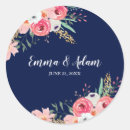 Search for navy wedding stickers Flowers