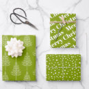 Search for green tree wrapping paper Snow