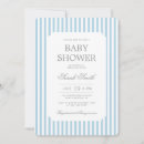 Search for striped baby shower invitations Blue stripes
