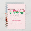 Search for 2 sweet birthday invitations Baby girl