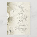 Search for 10th wedding anniversary invitations Tenth