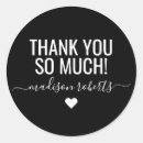 Search for heart initials stickers Thank you