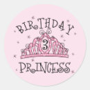 Search for princess 3rd birthday party stickers Crown