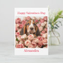 Search for basset hound valentines day cards Dog