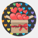 Search for colorful heart stickers Red