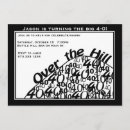 Search for over the hill 40th birthday invitations Black