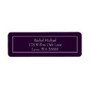 Search for plum return address labels Elegant