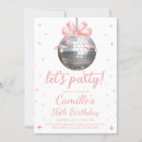 Search for pink and silver birthday invitations For her