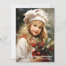 Search for pretty vintage girl postcards Merry christmas