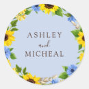 Search for rustic sunflowers wedding stickers Summer