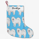 Search for samoyed christmas stockings Dog
