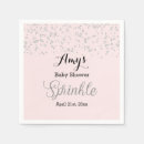 Search for sprinkle napkins Pink baby shower