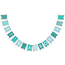 Search for turquoise bunting flags Teal