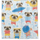 Search for pug shower curtains Illustration