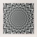 Search for black and white optical illusion puzzles Geometric