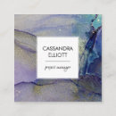 Search for purple and turquoise business cards Artistic