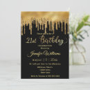 Search for golden glitter invitations Stylish