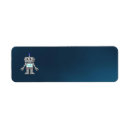 Search for robot cartoon return address labels Happy