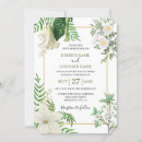 Search for green watercolor wedding invitations Green and white