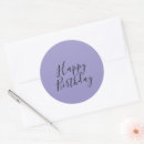 Search for lavender colour stickers Happy birthday