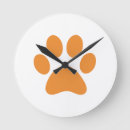 Search for paw print clocks Cat