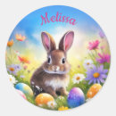 Search for easter bunny name stickers Watercolor