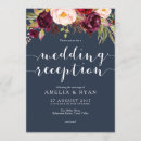 Search for burgundy wedding reception invitations Boho