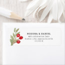 Search for red wedding return address labels Greenery