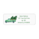 Search for pickup return address labels Vintage pickup truck