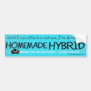 Search for hybrids bumper stickers Green
