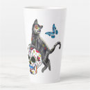 Search for day of the dead cat mugs Dia de los muertos
