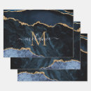Search for blue agate wrapping paper Navy