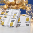 Search for potato wrapping paper Happy