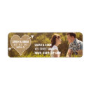 Search for rustic save the date return address labels Typography