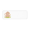Search for monkey return address labels Cartoon