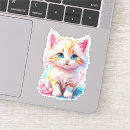 Search for blue eyes stickers Cute kitty