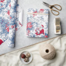 Search for toile christmas wrapping paper Red