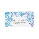Search for snowflake wedding return address labels Wonderland