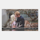 Search for save date rectangle wedding stickers Marriage