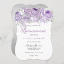 Search for purple silver quinceanera invitations Flowers