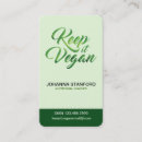 Search for diet business cards Healthy food